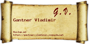 Gantner Vladimir névjegykártya